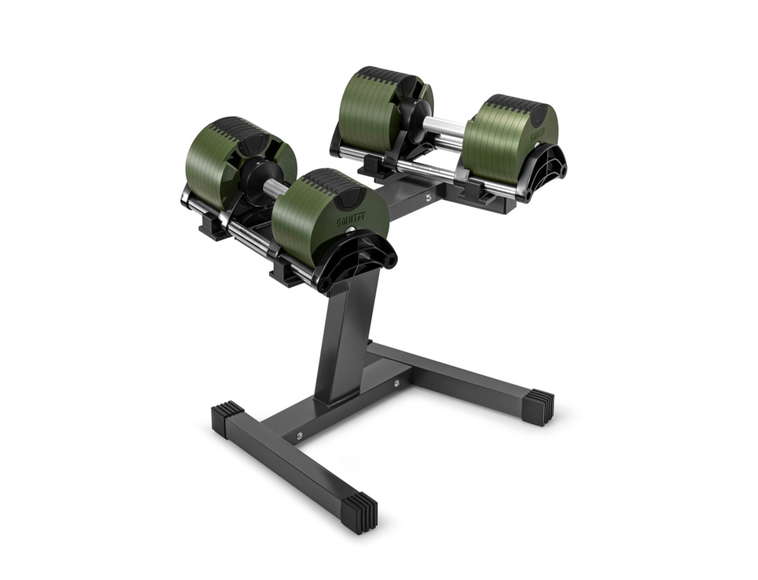 Nüobell Double Legged Stand & Green Adjustable Dumbbells Set Created By SMRTFT