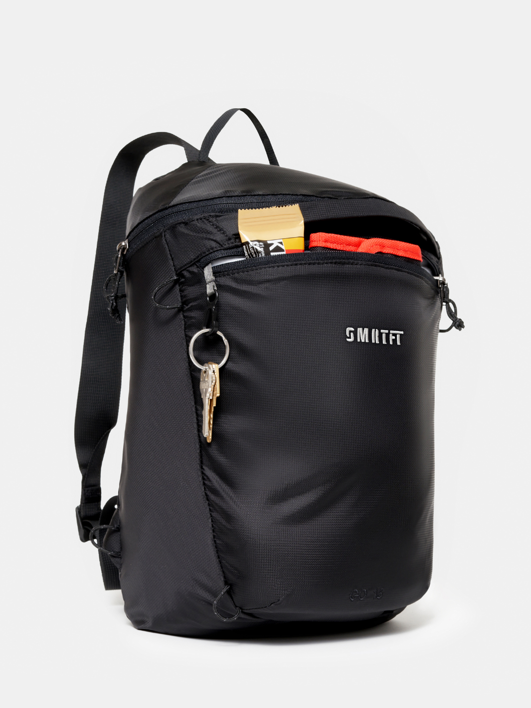 Black SMRTFT Backpack with keys | SMRTFTPAC GO