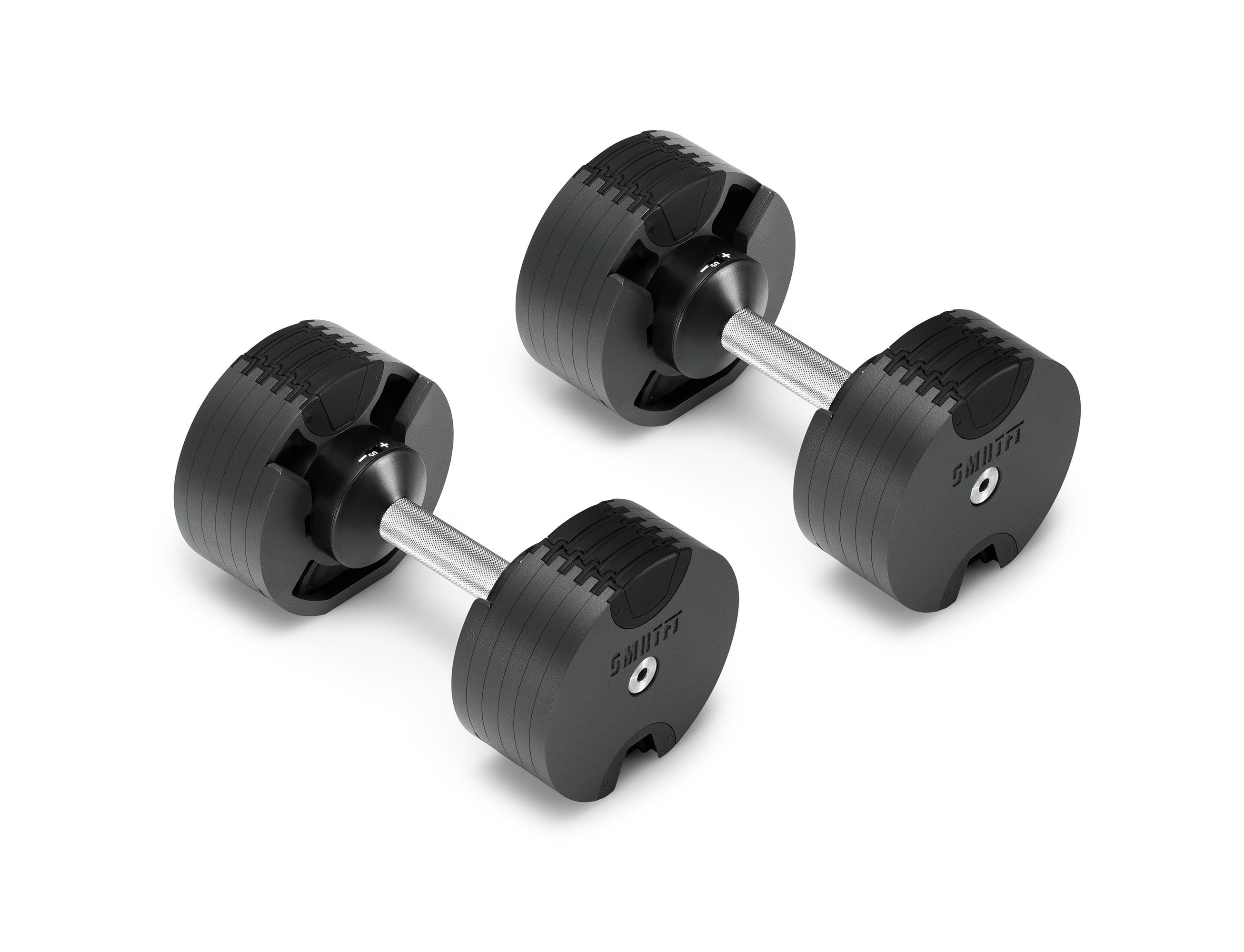 New Black Adjustable Dumbells By SMRTFT | 50lb Dumbbells