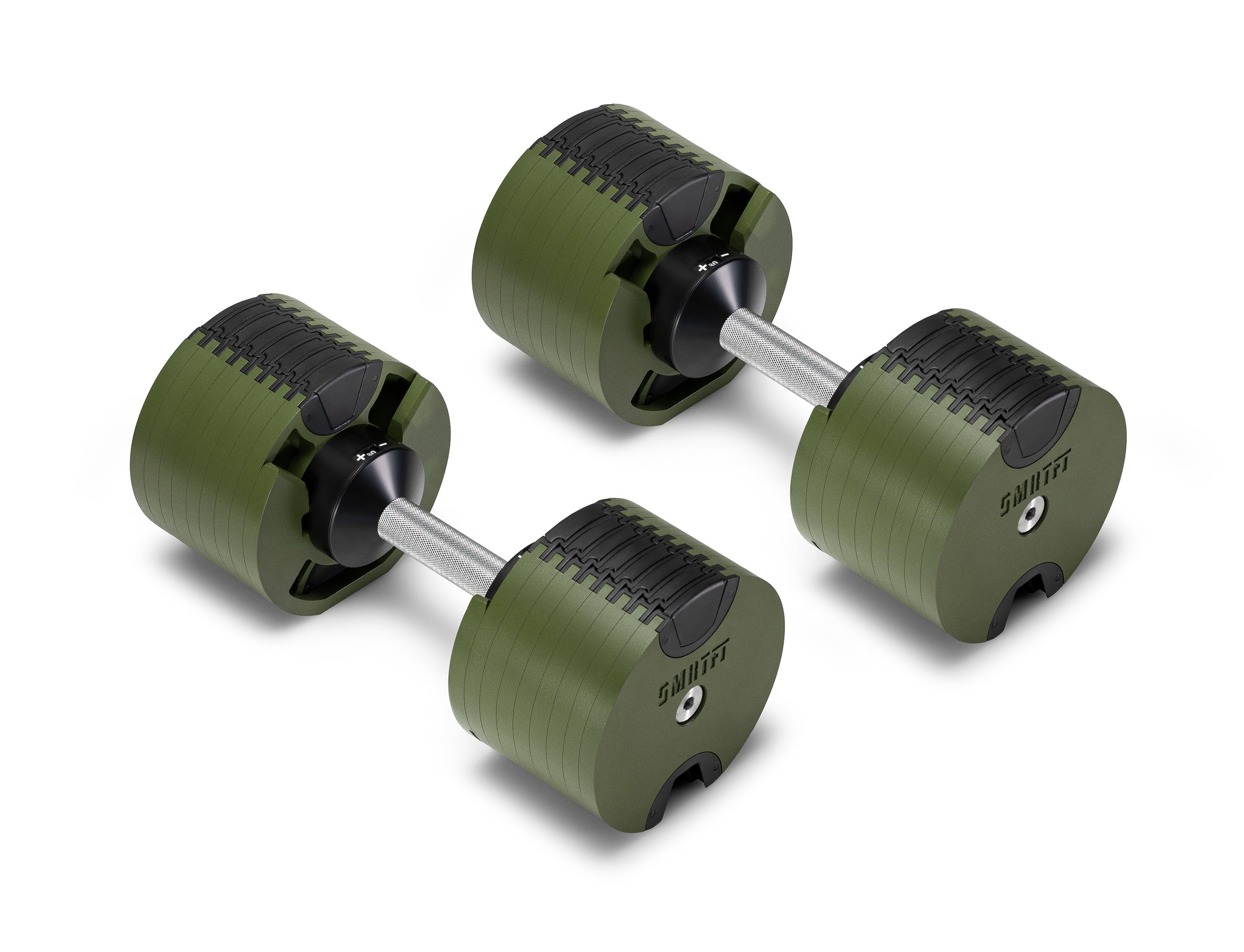 New Green & Black Adjustable Dumbbells Set By SMRTFT