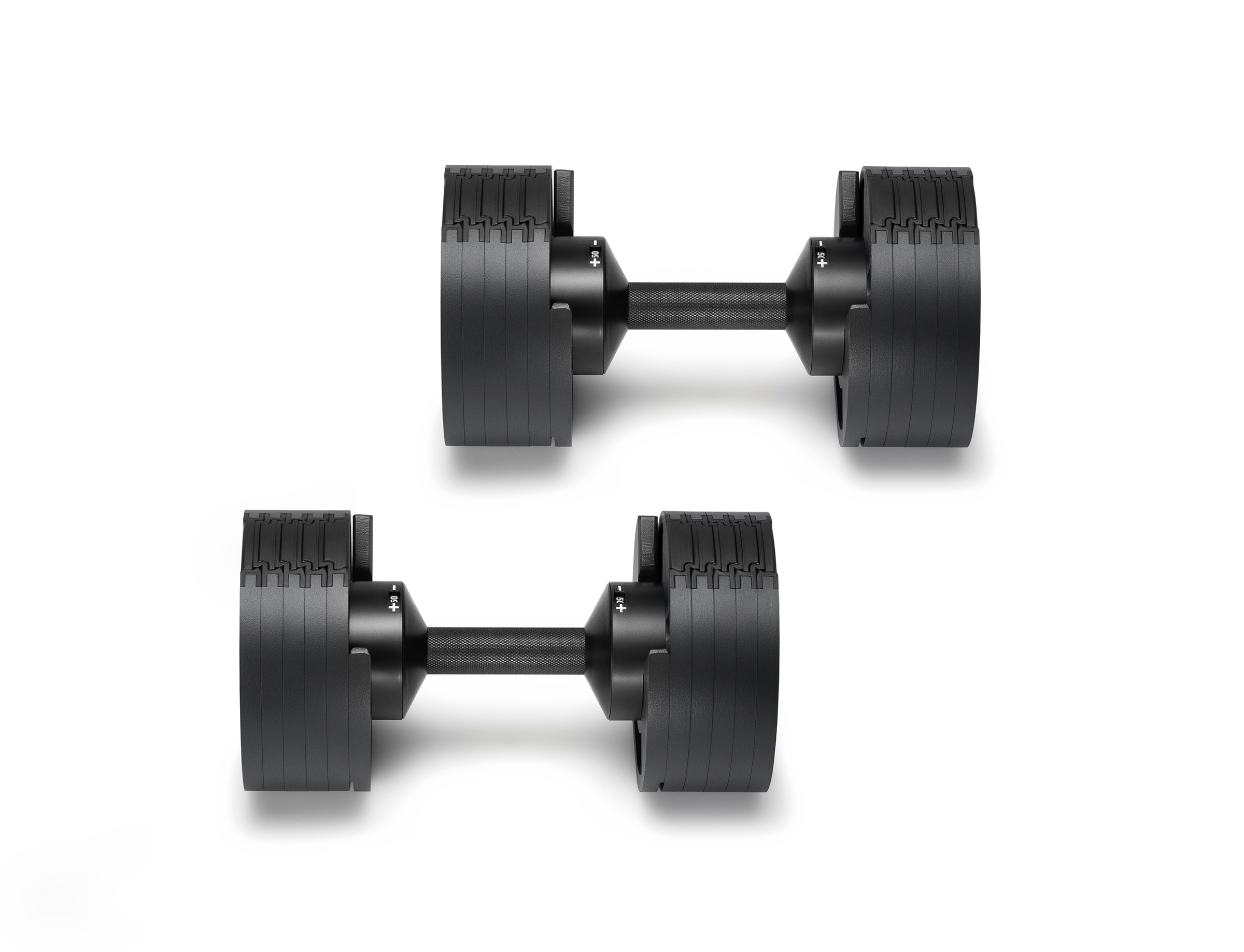 50 Pound Dumbbell Adjustable Dumbbell Set Matte Black