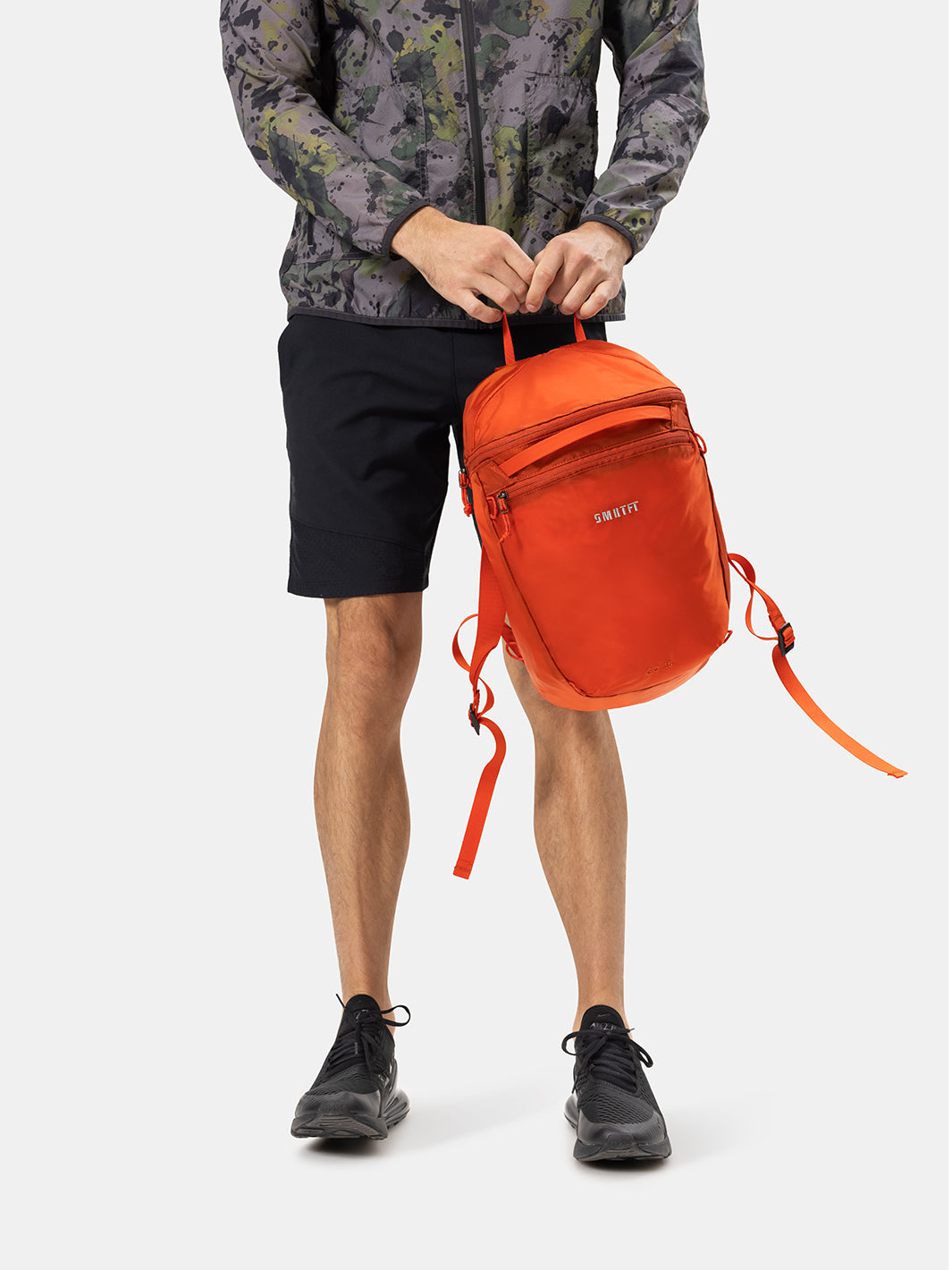 Orange SMRTFT Backpack for Men | Backpacks For Men | SMRTPAC GO