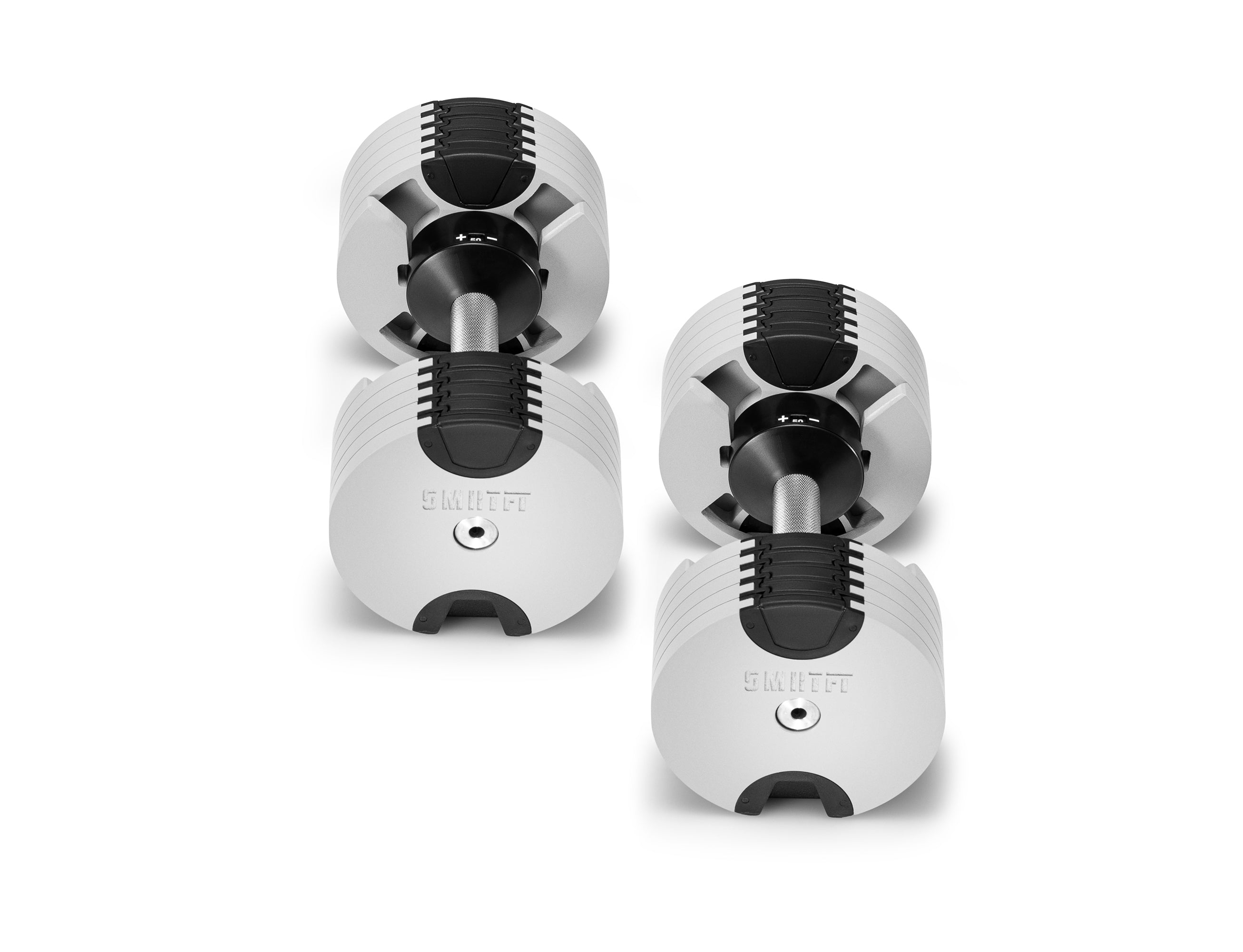 Discover Now The New White 50lb Dumbbells Created By SMRTFT