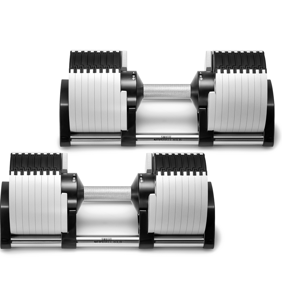 Adjustable dumbbell sales set with rack